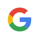 Λογότυπο Google σε πορτοκαλί φόντο